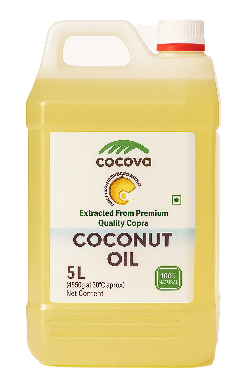 Cocova 5L Pure Coconut Oil Can - Bulk Pack
